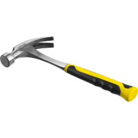 Цельнометаллический молоток-гвоздодер с двухкомпонентной рукояткой 450г Stayer PROFESSIONAL 2025-450