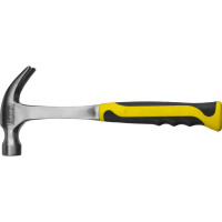 Цельнометаллический молоток-гвоздодер с двухкомпонентной рукояткой 450г Stayer PROFESSIONAL 2025-450