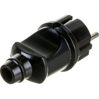 Электрическая вилка с заземлением, 16А / 220В, черная Stayer MASTER 55160-B