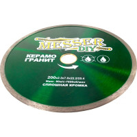 Диск алмазный сплошной по керамограниту (200х22.2/25.4 мм) MESSER DIY 03.200.008