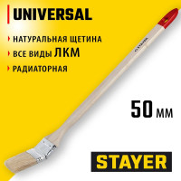 Радиаторная кисть STAYER Universal светлая натуральная щетина, деревянная ручка 2"/50мм 0112-50_z01