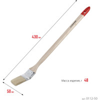 Радиаторная кисть STAYER Universal светлая натуральная щетина, деревянная ручка 2"/50мм 0112-50_z01