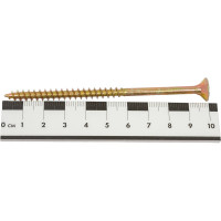 Универсальный саморез Tech-Krep 100х6,0 мм 50 шт желтый, коробка с окном 102275