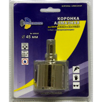Коронка алмазная по керамике и кафелю с центрирующим сверлом TRIO-DIAMOND 45 мм 400045