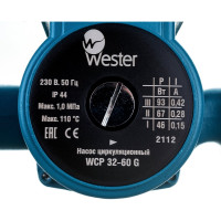 Циркуляционный насос Wester WCP 32-60G с гайками 0-18-0040