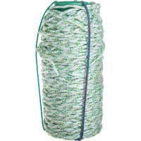 Плетёный капроновый 16-прядный фал с капроновым сердечником, диаметр 6мм, бухта 100м, 650кгс СИБИН 50220-06