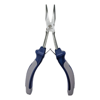 Удлиненные изогнутые длинногубцы КОБАЛЬ 185мм 244-162