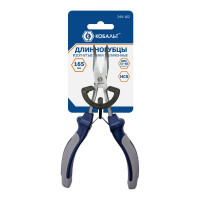 Удлиненные изогнутые длинногубцы КОБАЛЬ 185мм 244-162