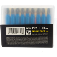 Биты PROFESSIONAL ProFix Phillips (10 шт; 50 мм; PH2; 1/4") STAYER 26203-2-50-10_z01