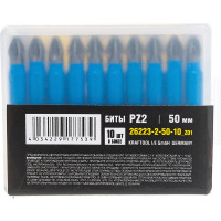 Биты PROFESSIONAL ProFix Pozidriv (10 шт; 50 мм; PZ2; 1/4") STAYER 26223-2-50-10_z01