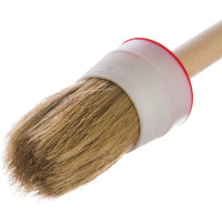 Круглая кисть, натуральная щетина, 55% топс, деревянная ручка, диаметр 45мм МASTER COLOR 30-0406