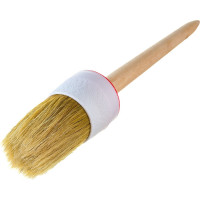 Круглая кисть, натуральная щетина, 55% топс, деревянная ручка, диаметр 45мм МASTER COLOR 30-0406