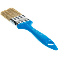 Флейцевая кисть, толщина 12мм, ПЭТ-щетина, нержавеющий обжим, пластиковая ручка, ширина 40мм МASTER COLOR 30-0202