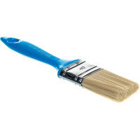 Флейцевая кисть, толщина 12мм, ПЭТ-щетина, нержавеющий обжим, пластиковая ручка, ширина 40мм МASTER COLOR 30-0202