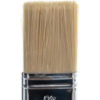 Флейцевая кисть, толщина 12мм, ПЭТ-щетина, нержавеющий обжим, пластиковая ручка, ширина 40мм МASTER COLOR 30-0202