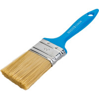 Флейцевая кисть, толщина 12мм, ПЭТ-щетина, нержавеющий обжим, пластиковая ручка, ширина 50мм МASTER COLOR 30-0203