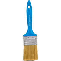 Флейцевая кисть, толщина 12мм, ПЭТ-щетина, нержавеющий обжим, пластиковая ручка, ширина 50мм МASTER COLOR 30-0203