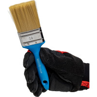 Флейцевая кисть, толщина 12мм, ПЭТ-щетина, нержавеющий обжим, пластиковая ручка, ширина 50мм МASTER COLOR 30-0203