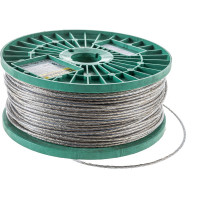 Стальной трос в полимерной оболочке STAYER 3 мм L=200 м 30410-30