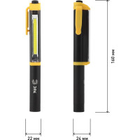 Светодиодный фонарь ЭРА Рабочие Практик RB-702 ручной, на батарейках, алюминиевый, магнит, крючок Б0027821