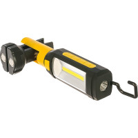 Рабочий фонарь ЭРА Практик 6Вт COB+3Вт, 3xAAA, магнит, крючок, прищепка Б0027823