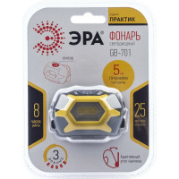Налобный фонарь ЭРА GB-701 Практик 5Вт COB, 3xAAA, сенсор Б0027819