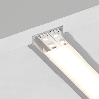 Алюминиевый встраиваемый широкий профиль, серебро Feron CAB252 10293