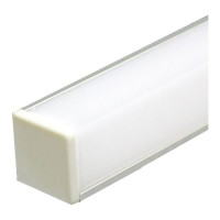 Алюминиевый угловой квадратный профиль, серебро Feron CAB281 10300