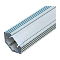 Алюминиевый угловой профиль с фаской, серебро Feron CAB272 10270