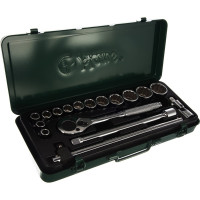 Комплект 6-гранных головок Hans 10-32мм 17 предметов 4618M