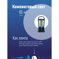 Кемпинговый аккумуляторный фонарь КОСМОС premium LED 12х0.5Вт 4В 2А.ч 300131 KOSAc6011LED
