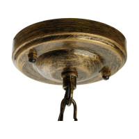 Садово-парковый светильник, восьмигранный на цепочке 100W E27 230V, черное золото FERON PL8105 11248