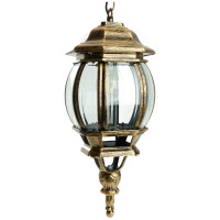 Садово-парковый светильник, восьмигранный на цепочке 100W E27 230V, черное золото FERON PL8105 11248