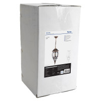 Садово-парковый светильник, восьмигранный на цепочке 100W E27 230V, черное золото FERON PL8105 11248