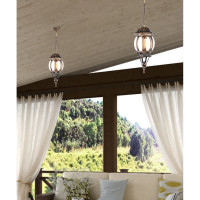 Садово-парковый светильник, восьмигранный на цепочке 100W E27 230V, черное золото FERON PL8105 11248