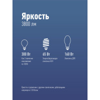 Светодиодная высокомощная лампа КОСМОС LED 40Вт E27 6500К 417273 LksmHWLED40WE2765