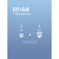 Светодиодная высокомощная лампа КОСМОС LED 40Вт E27 6500К 417273 LksmHWLED40WE2765