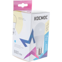 Светодиодная лампа КОСМОС, LED A60 11Вт 220В E27 3000К 441265 LkecLED11wA60E2730