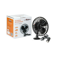 Вентилятор в салон Airline 12,5 см на присоске пластик 24В ACF-24-04