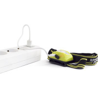 Налобный фонарь ЯРКИЙ ЛУЧ LH-180 ACCU светодиод COB 3W 180лм, 2 реж, аккум. Li-Po 1200mAh 4606400105633