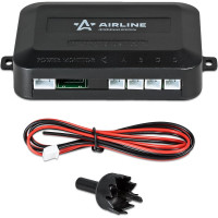 Парктроник на 4 датчика Airline черные, беспроводной LED дисплей APS-WL-04