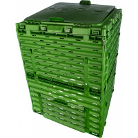 Компостер с крышкой Piteco 300 л, зелёный