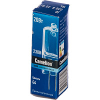 Галогенная лампа без рефлектора JD 20W g4 220V Camelion 10405