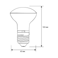 Зеркальная лампа накаливания 60/R63/E27 Camelion MIC 8980