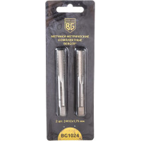 Метрические комплектные метчики 2шт М12х1,75мм Berger BG BG1024