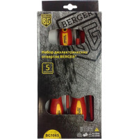 Набор диэлектрических отверток до 1000V, 5шт Berger BG BG1065