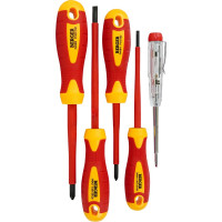 Набор диэлектрических отверток до 1000V, 5шт Berger BG BG1065