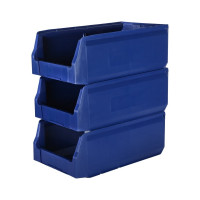Лоток складской для метизов 400х225х150 Пластик Система, синий 12.414