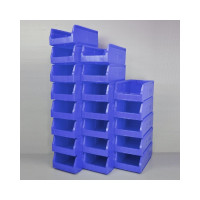 Лоток складской для метизов 400х225х150 Пластик Система, синий 12.414