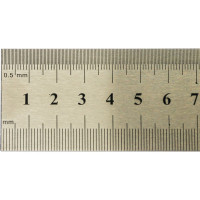 Металлическая линейка с двусторонней шкалой 1000х35х1.5 мм GRIFF D112020